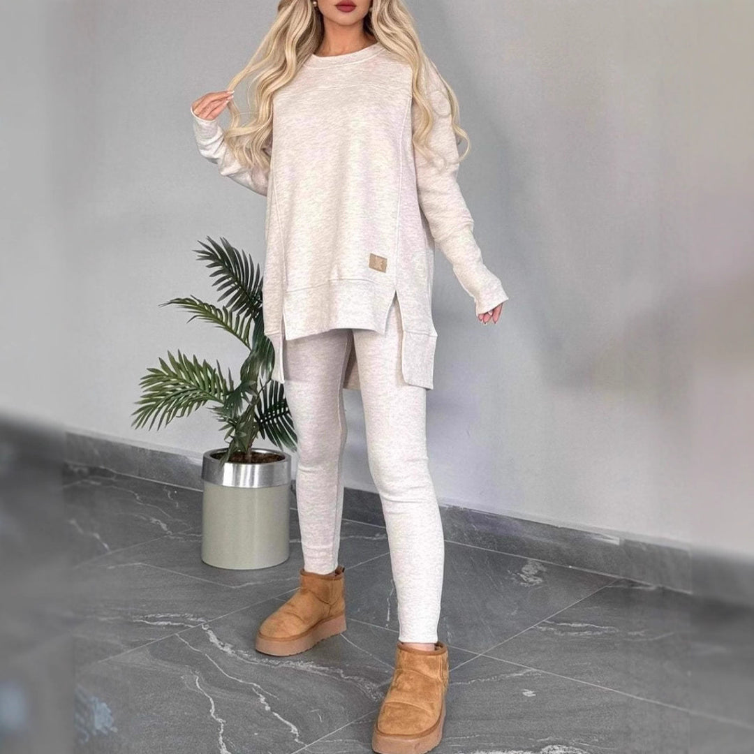 Damer bekväm tunika-tröja och leggings-set Mirla-Eva Jonsson