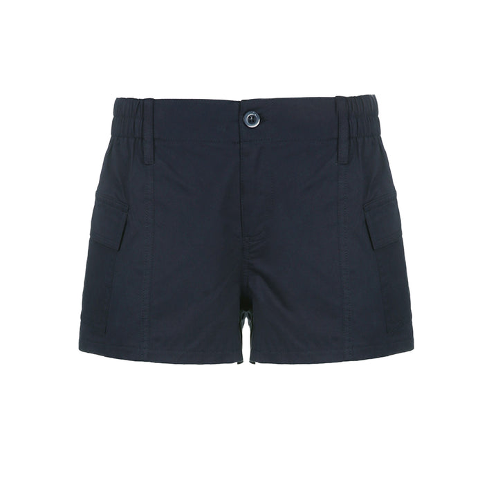 Damer bekväma Cargo-shorts med elastisk midja och praktiska fickor Mirla-Eva Jonsson