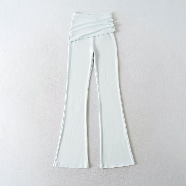 Damer bekväma Palazzo-byxor med bred midja Eva Jonsson-Eva Jonsson