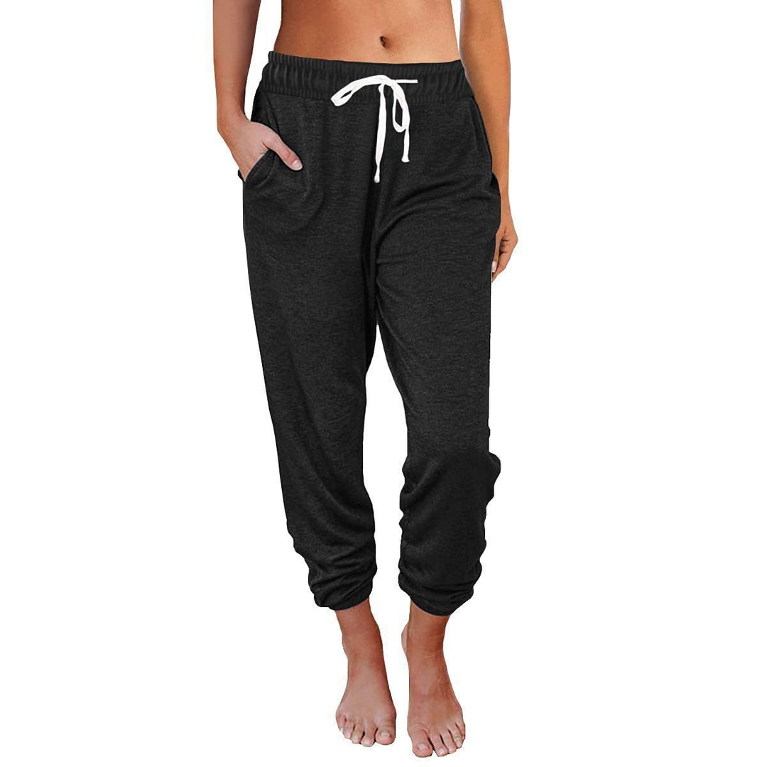 Damer bekväma Relax-byxor med elastisk midja och sidofickor Mirla-Eva Jonsson