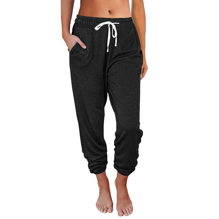 Damer bekväma Relax-byxor med elastisk midja och sidofickor Mirla-Eva Jonsson