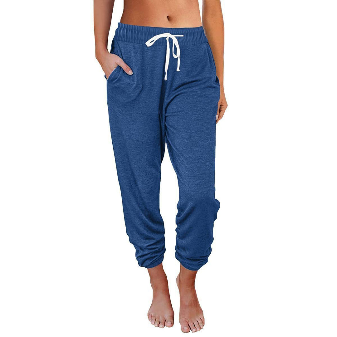 Damer bekväma Relax-byxor med elastisk midja och sidofickor Mirla-Eva Jonsson