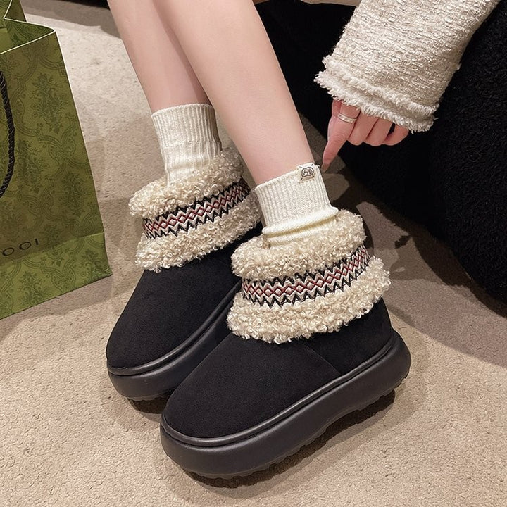 Damer bekväma inneskor med fluffigt foder och trendiga accenter Eva Jonsson-Eva Jonsson