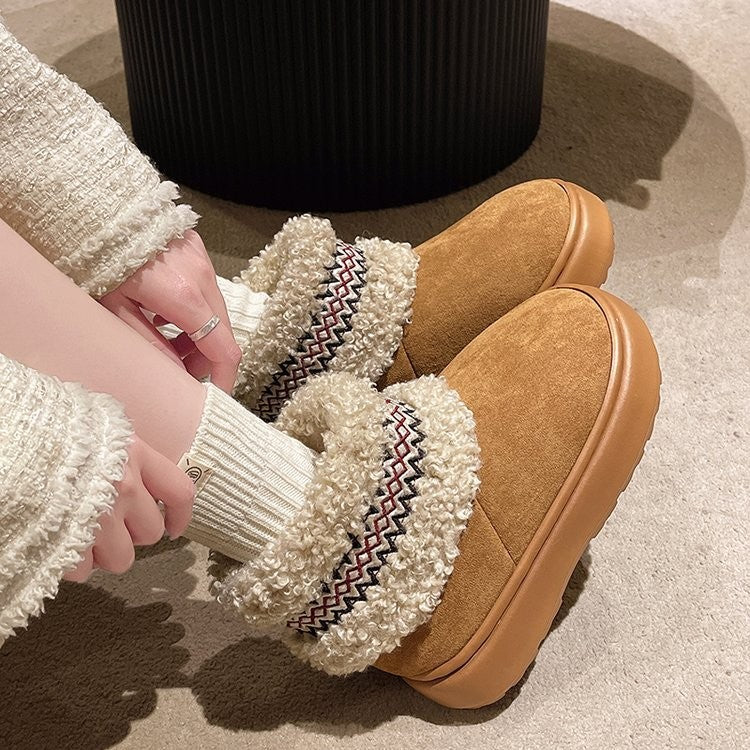 Damer bekväma inneskor med fluffigt foder och trendiga accenter Eva Jonsson-Eva Jonsson