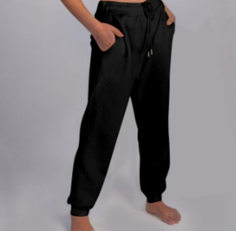 Damer bekväma joggingsbyxor med elastisk midja och sidofickor Mirla-Eva Jonsson