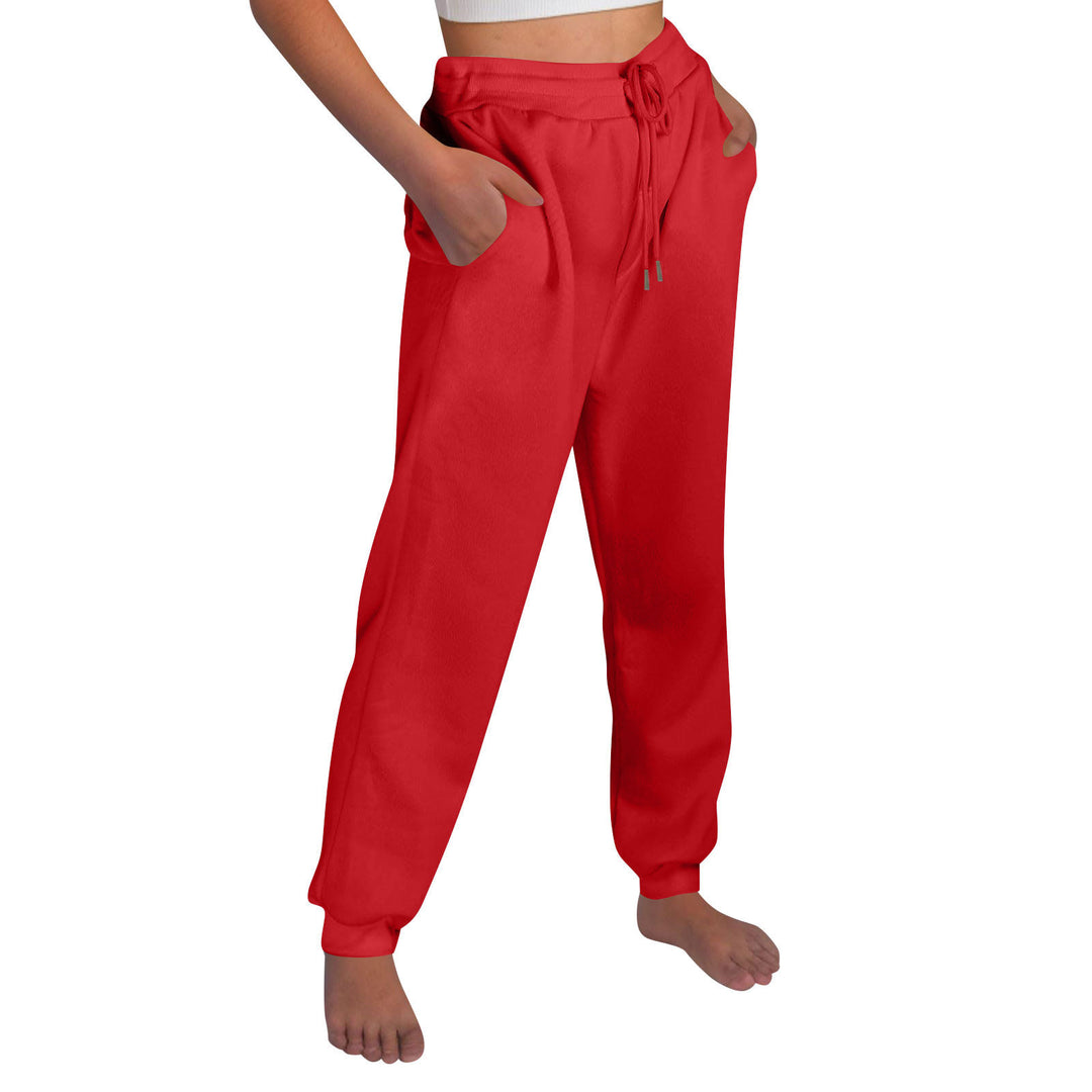 Damer bekväma joggingsbyxor med elastisk midja och sidofickor Mirla-Eva Jonsson