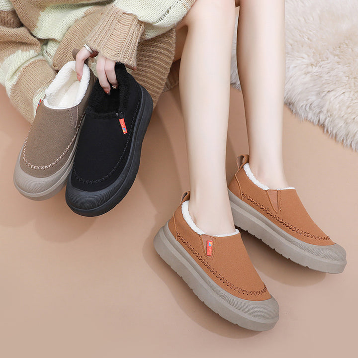 Damer bekväma och varma Slip-On inneskor med fluffig foder Mirla-Eva Jonsson