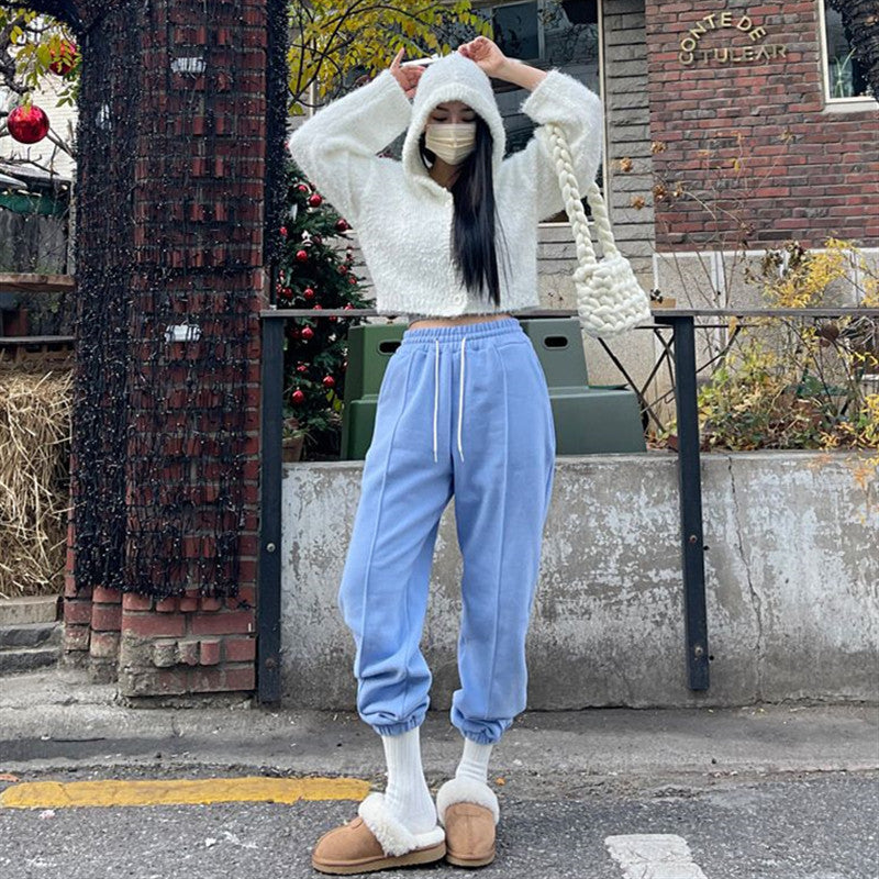 Damer bekväma sweatpants med elastisk midja Mirla-Eva Jonsson