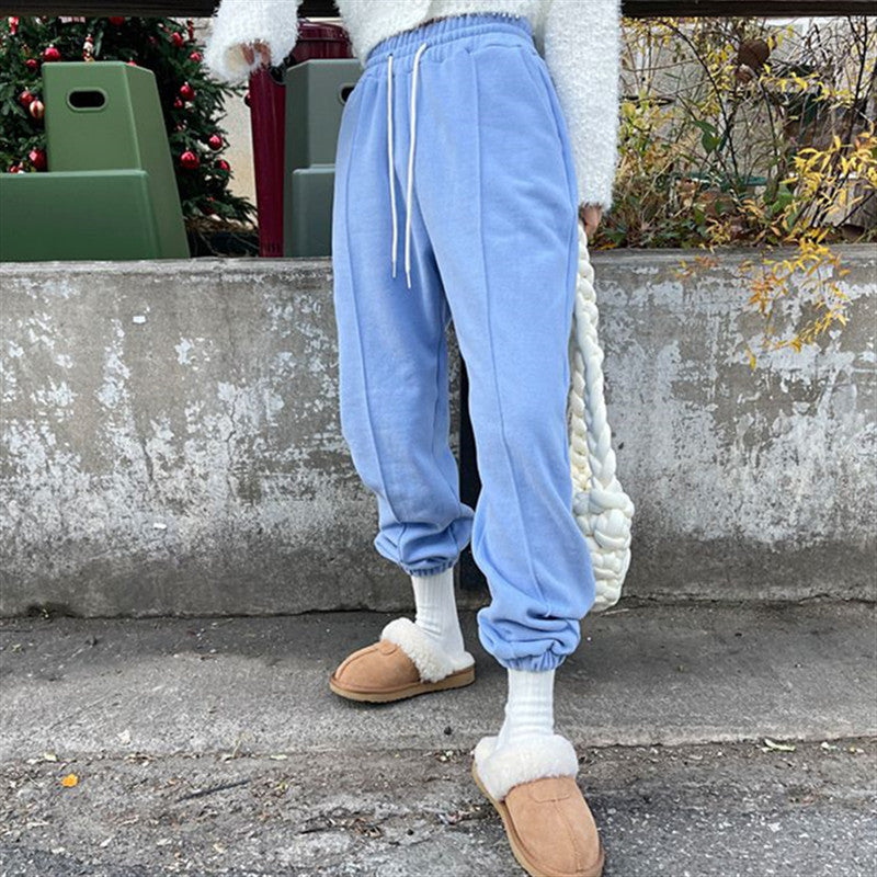 Damer bekväma sweatpants med elastisk midja Mirla-Eva Jonsson