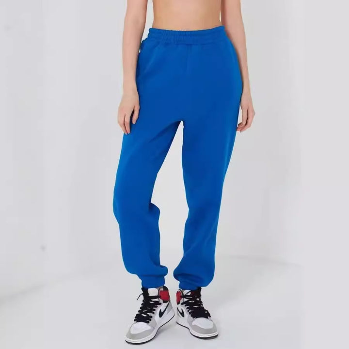 Damer bekväma sweatpants med hög midja och elastiska muddar Mirla-Eva Jonsson