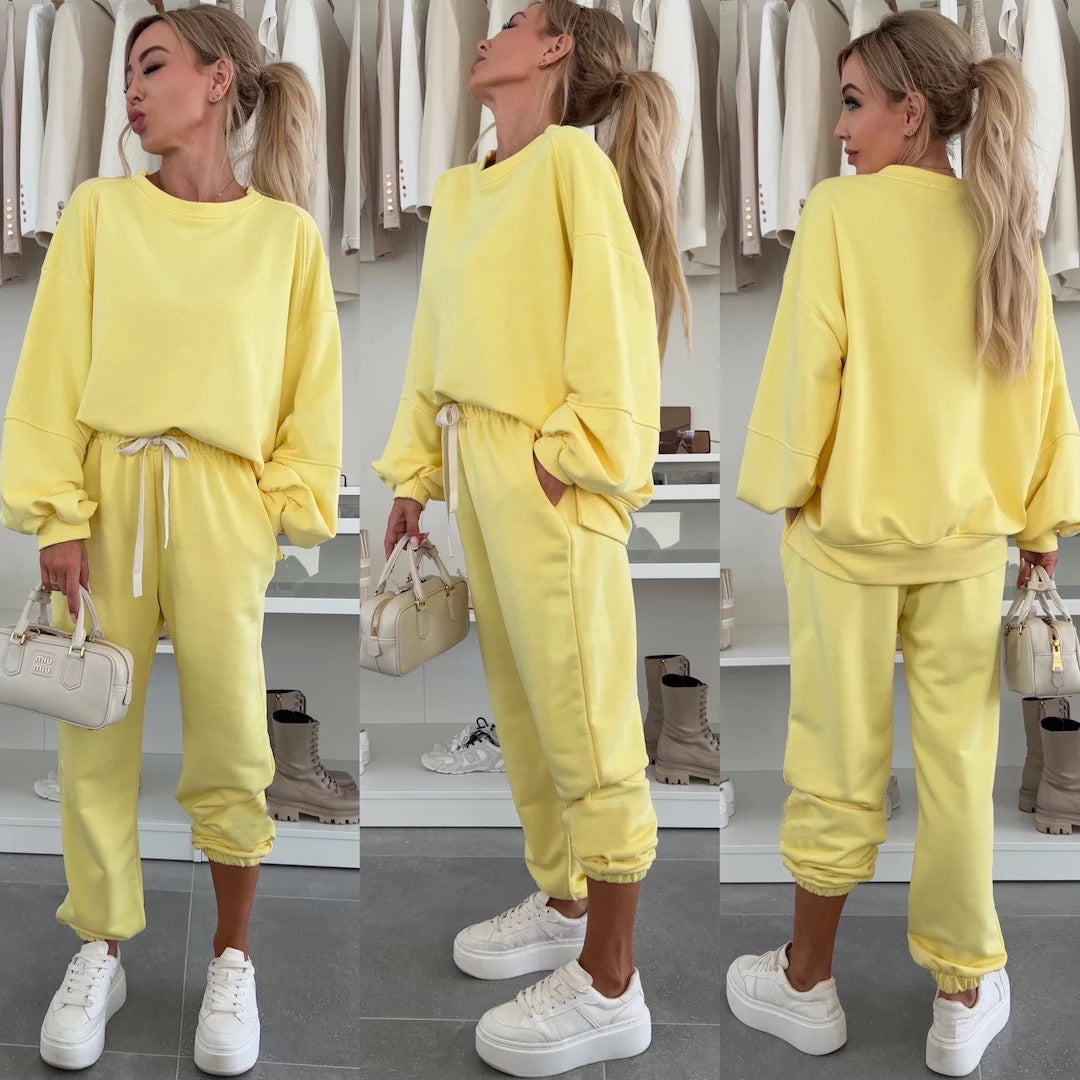 Damer bekväma sweatshirtbyxor kombination Eva Jonsson-Eva Jonsson