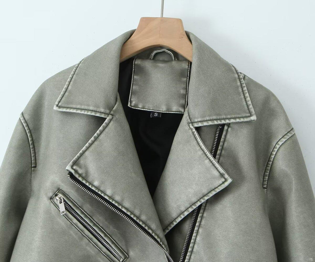Damer bikerjacka i vintage-stil Mirla-Eva Jonsson