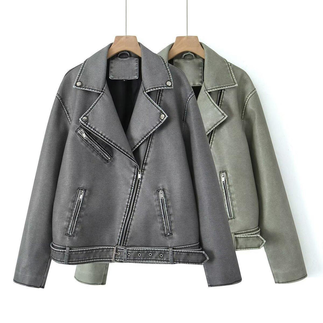 Damer bikerjacka i vintage-stil Mirla-Eva Jonsson