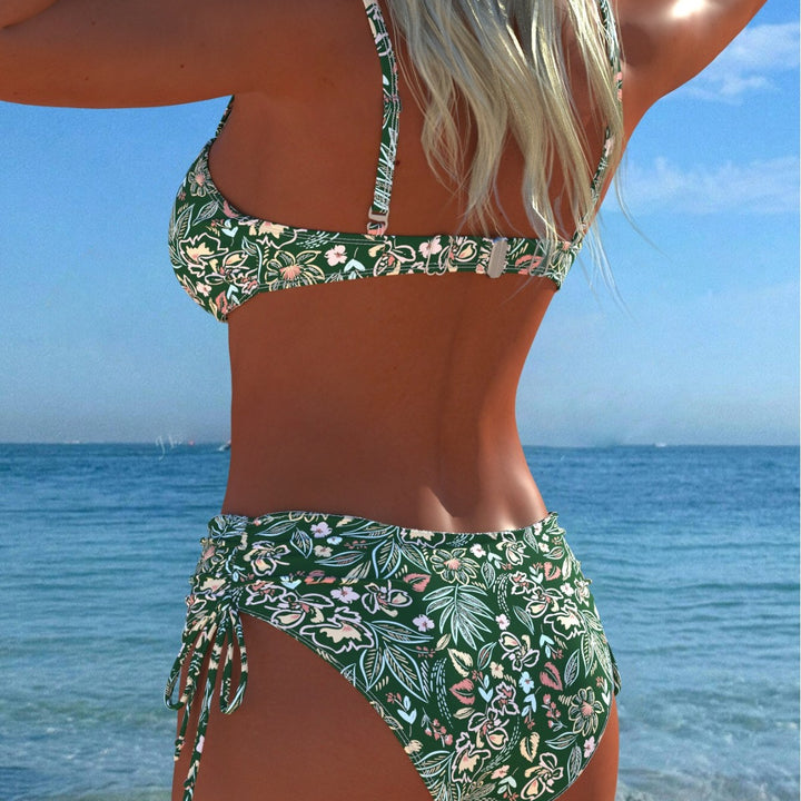 Damer bikini-set med elegant balconette-överdela och moderiktiga high-waist-bikiniunderdelar Mirla-Eva Jonsson