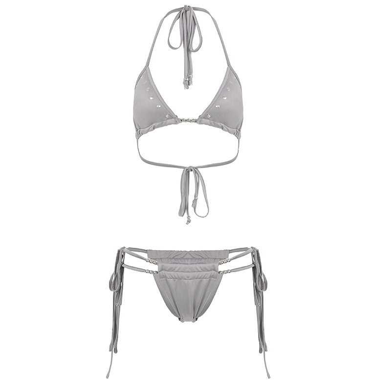 Damer bikini-set med justerbara remmar och glittrande elementer Mirla-Eva Jonsson