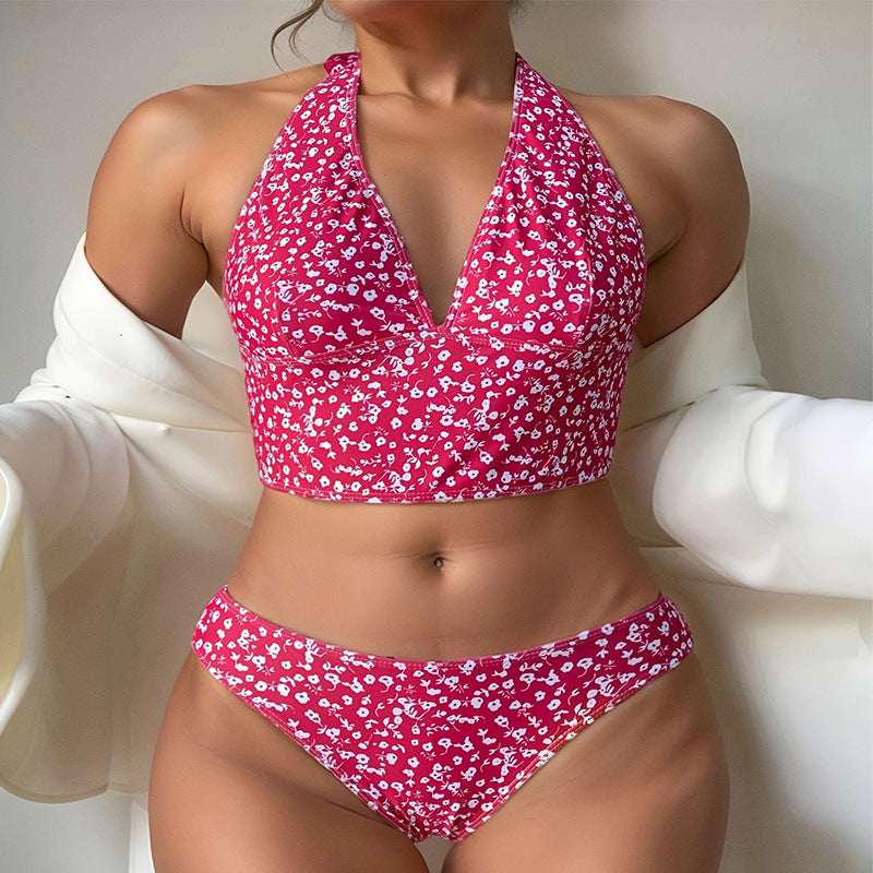Damer bikini-set med modern överdel och högmidjade trosor Mirla-Eva Jonsson