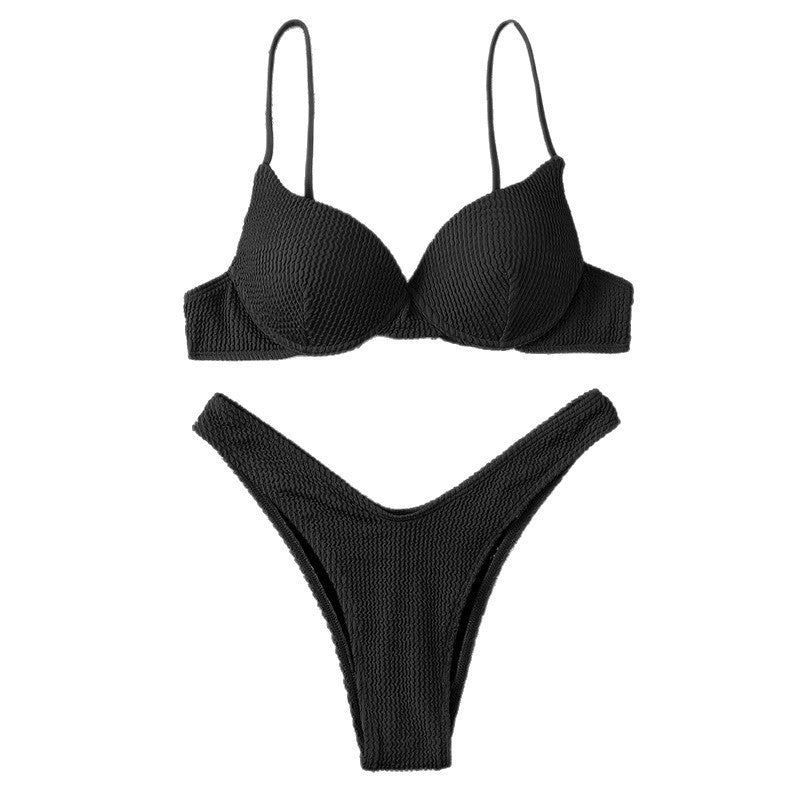 Damer bikiniset med vadderat topp och hög benöppning Mirla-Eva Jonsson