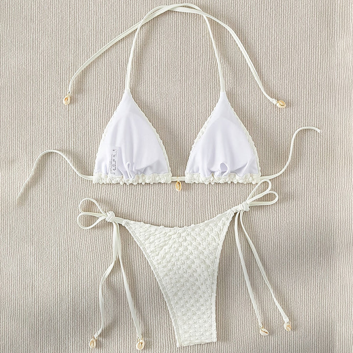 Damer bikinitset med charmigt strukturdesign Mirla-Eva Jonsson
