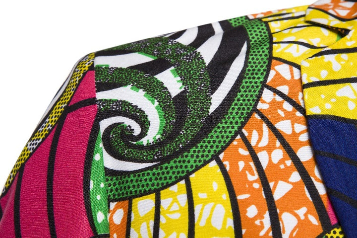 Damer blazer i kreativ afrikansk design med eleganta detaljer Eva Jonsson-Eva Jonsson