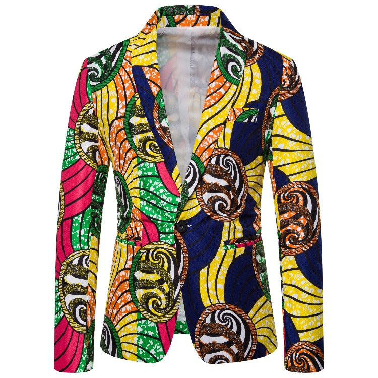 Damer blazer i kreativ afrikansk design med eleganta detaljer Eva Jonsson-Eva Jonsson