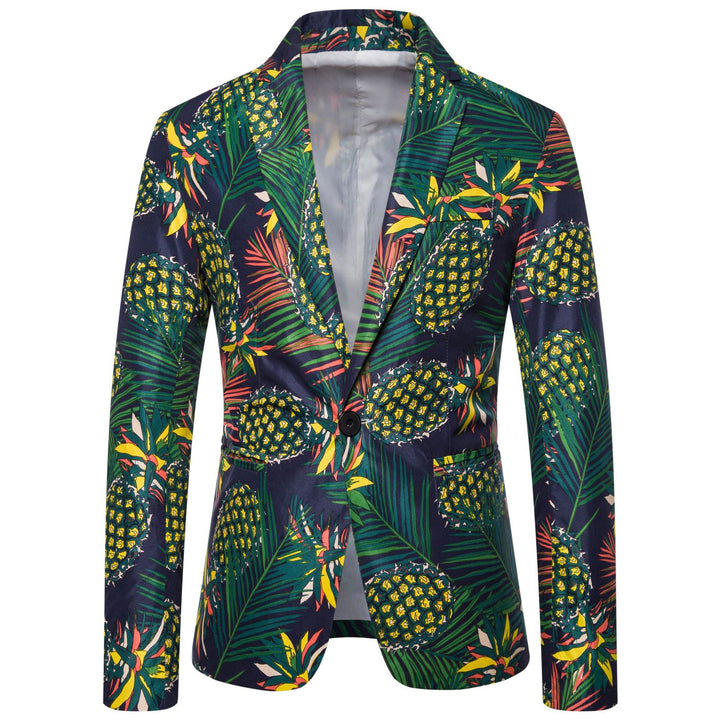 Damer blazer i kreativ tropisk design med unikt mönster Mirla-Eva Jonsson