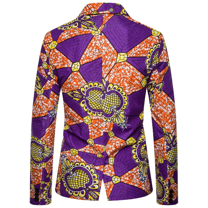 Damer blazer med iögonfallande afrikansk tryck och elegant passform Mirla-Eva Jonsson