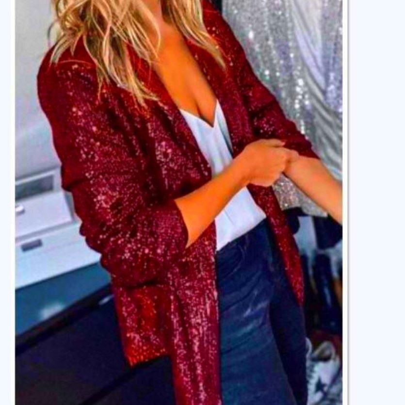 Damer blazer med paljettdetaljer Eva Jonsson-Eva Jonsson