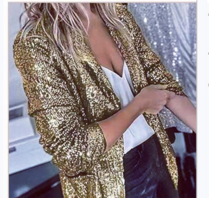 Damer blazer med paljettdetaljer Eva Jonsson-Eva Jonsson