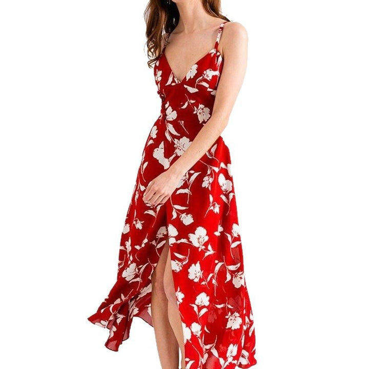 Damer blommklänning med fin skärning och tunna band Eva Jonsson-Eva Jonsson