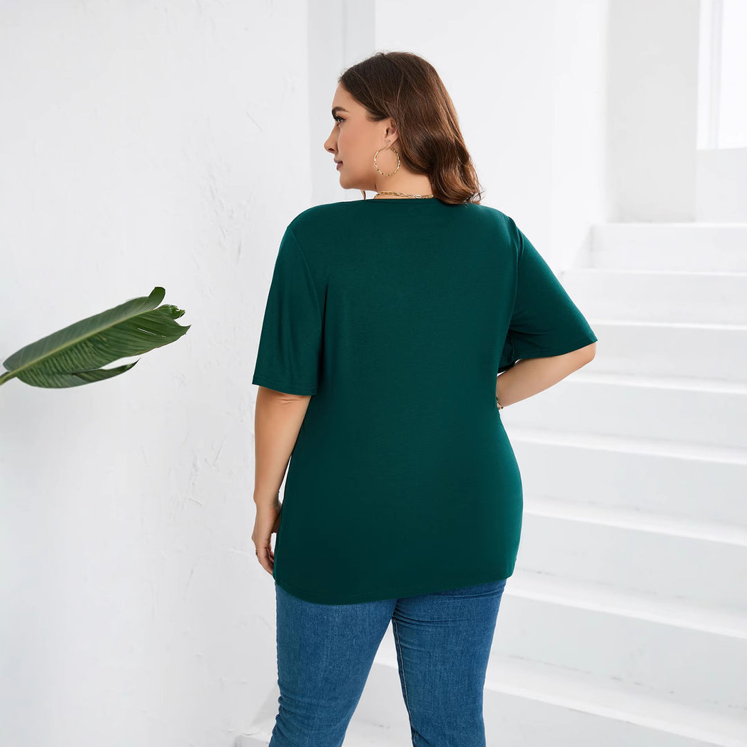 Damer blusenshirt med elegant hålbroderi och vida ärmar Mirla-Eva Jonsson
