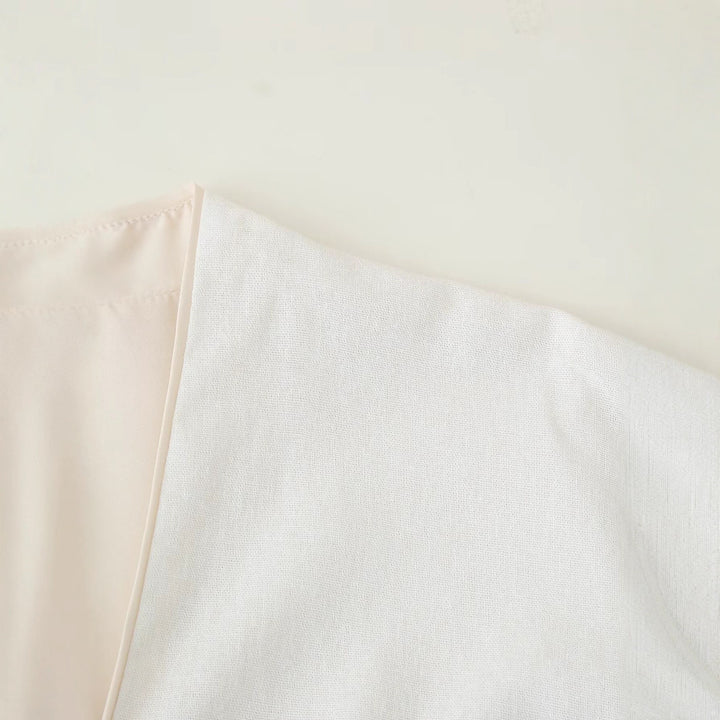 Damer blusenshirt med florala broderade detaljer och knytband Mirla-Eva Jonsson