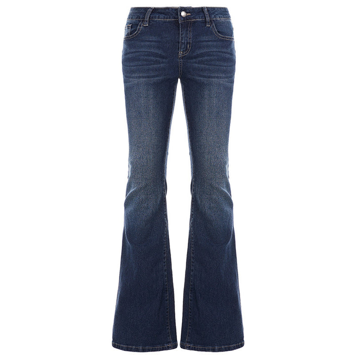 Damer bootcut jeans med hög midja och elegant tvätt Mirla-Eva Jonsson