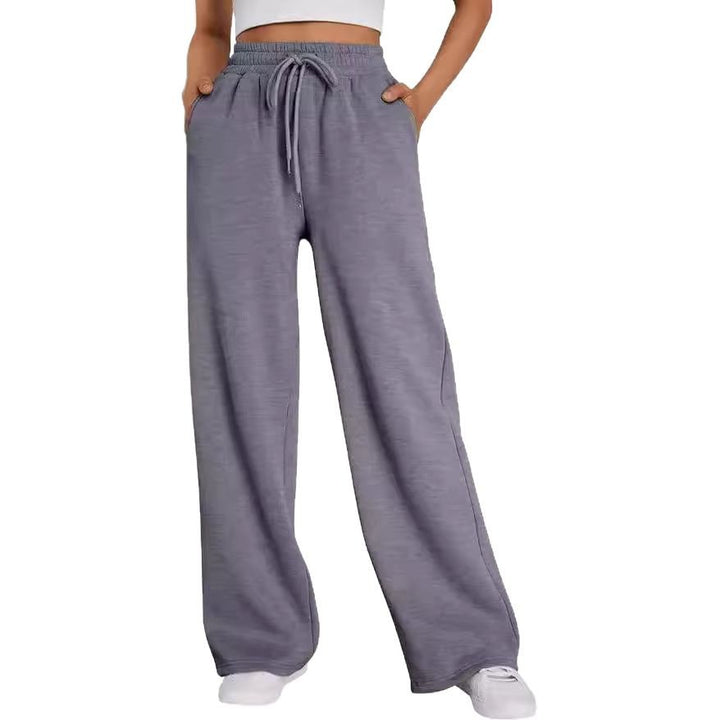 Damer breda fritids-joggingbyxor med elastisk midja Mirla-Eva Jonsson