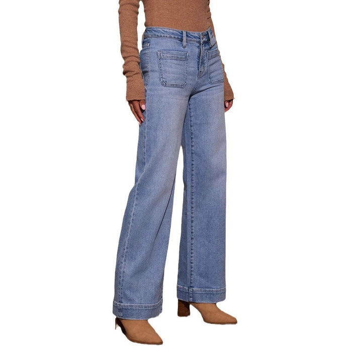 Damer breda högmidjade jeans Mirla-Eva Jonsson