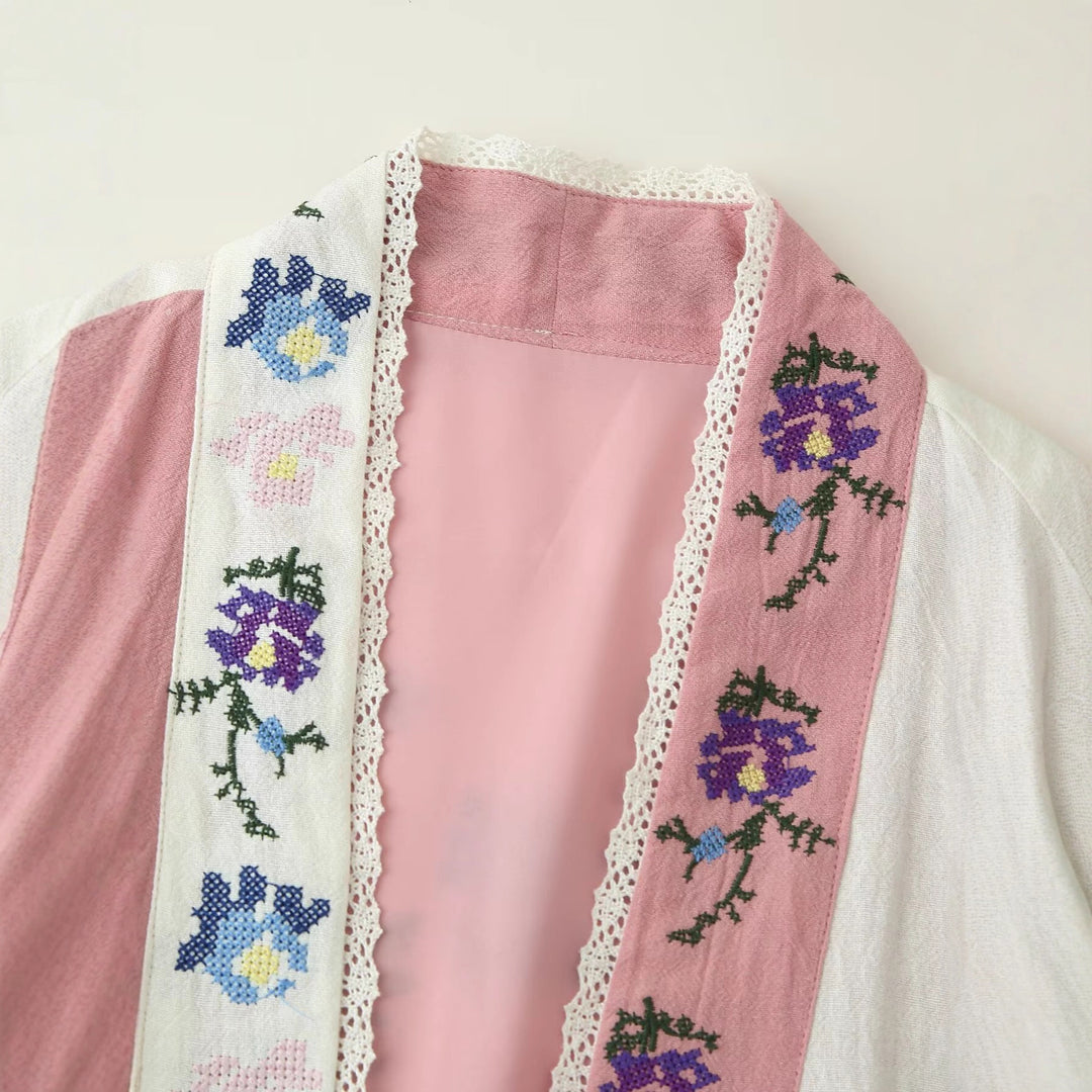 Damer broderad kimonojacka Mirla-Eva Jonsson