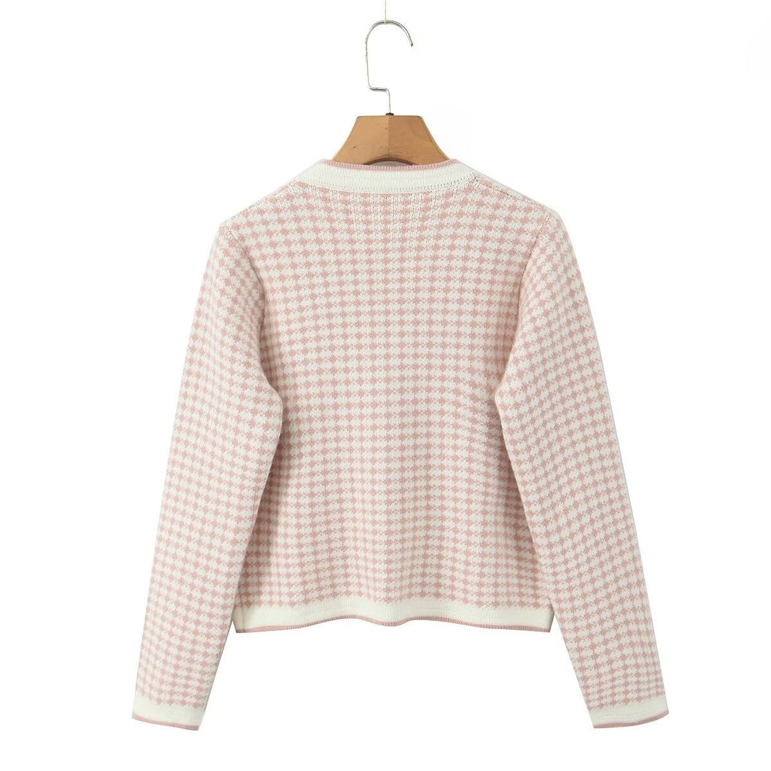 Damer cardigan med dekorativa detaljer och charmig sjalkrage Mirla-Eva Jonsson