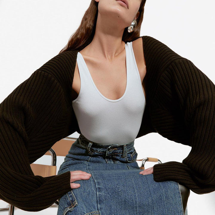 Damer cardigan med grovt stickat design Mirla-Eva Jonsson