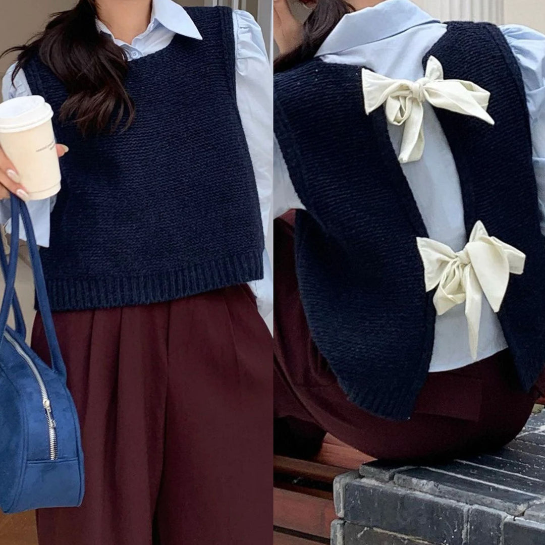 Damer cardigan med lekfull detalj på ryggen Eva Jonsson-Eva Jonsson