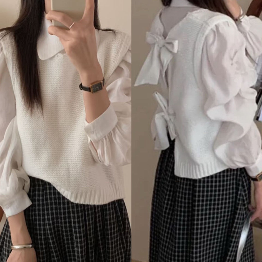 Damer cardigan med lekfull detalj på ryggen Eva Jonsson-Eva Jonsson