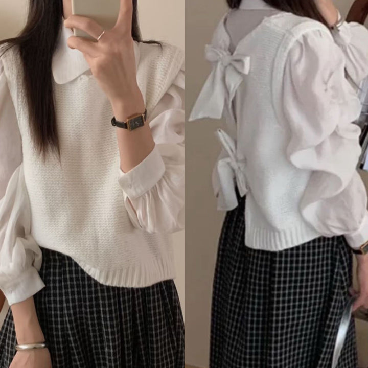 Damer cardigan med lekfull detalj på ryggen Eva Jonsson-Eva Jonsson