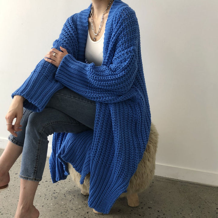 Damer cardigan med öppen skärning och avslappnade detaljer Mirla-Eva Jonsson