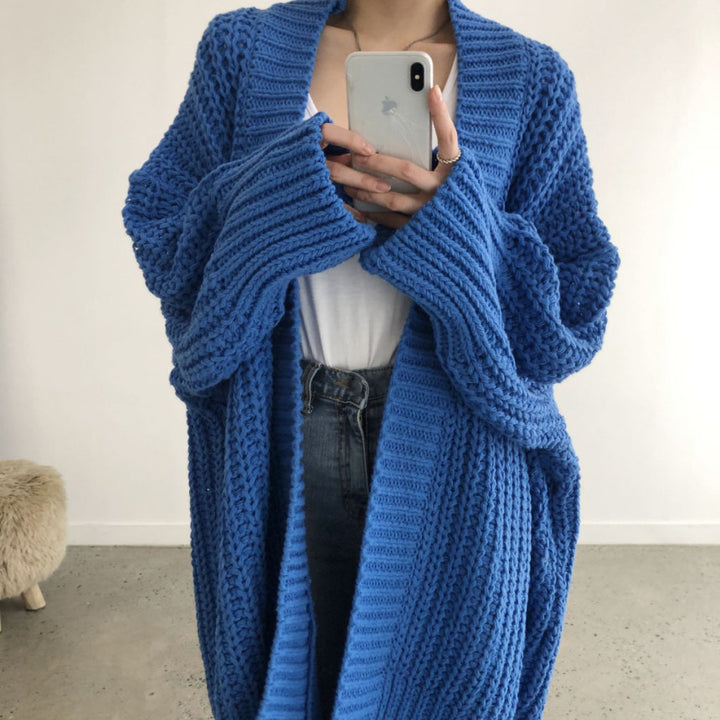 Damer cardigan med öppen skärning och avslappnade detaljer Mirla-Eva Jonsson