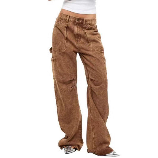 Damer casual Cargo-jeans med justerbar midja Mirla-Eva Jonsson
