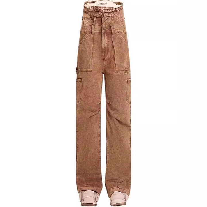 Damer casual Cargo-jeans med justerbar midja Mirla-Eva Jonsson