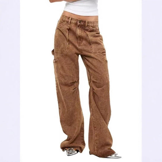 Damer casual Cargo-jeans med justerbar midja Mirla-Eva Jonsson