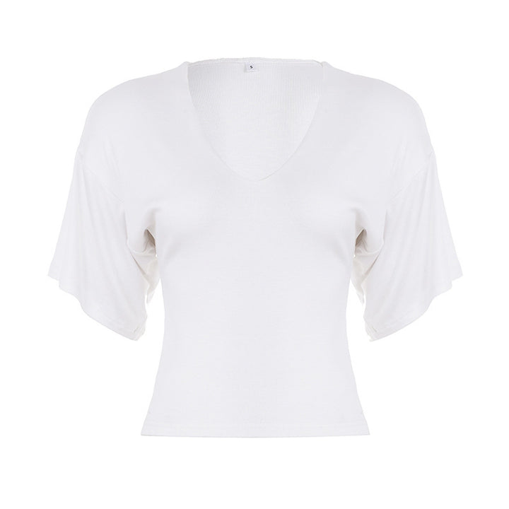 Damer casual V-neck T-shirt Mirla-Eva Jonsson
