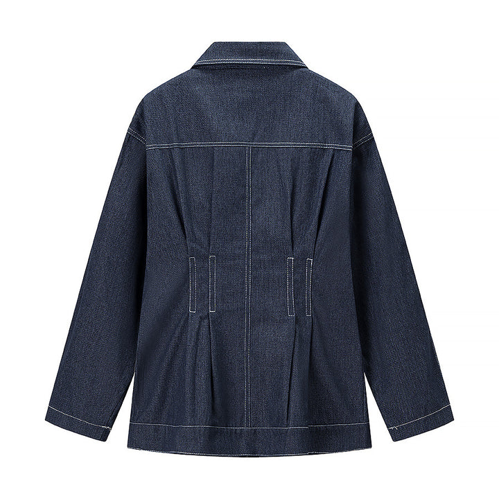 Damer casual denimjacka med praktiska fickor och modern skärning Mirla-Eva Jonsson