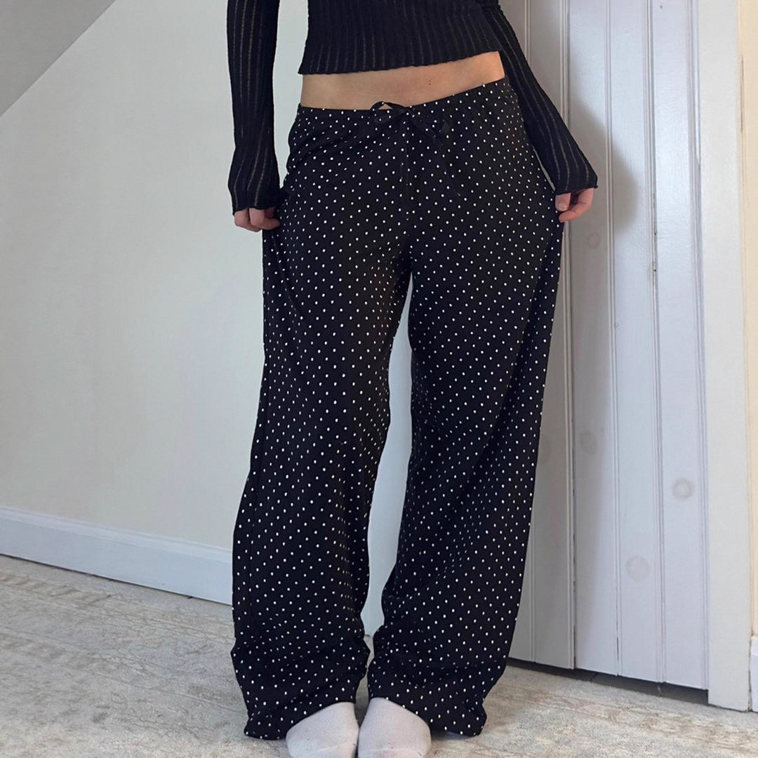 Damer casual fritidsbyxor med prickar Mirla-Eva Jonsson