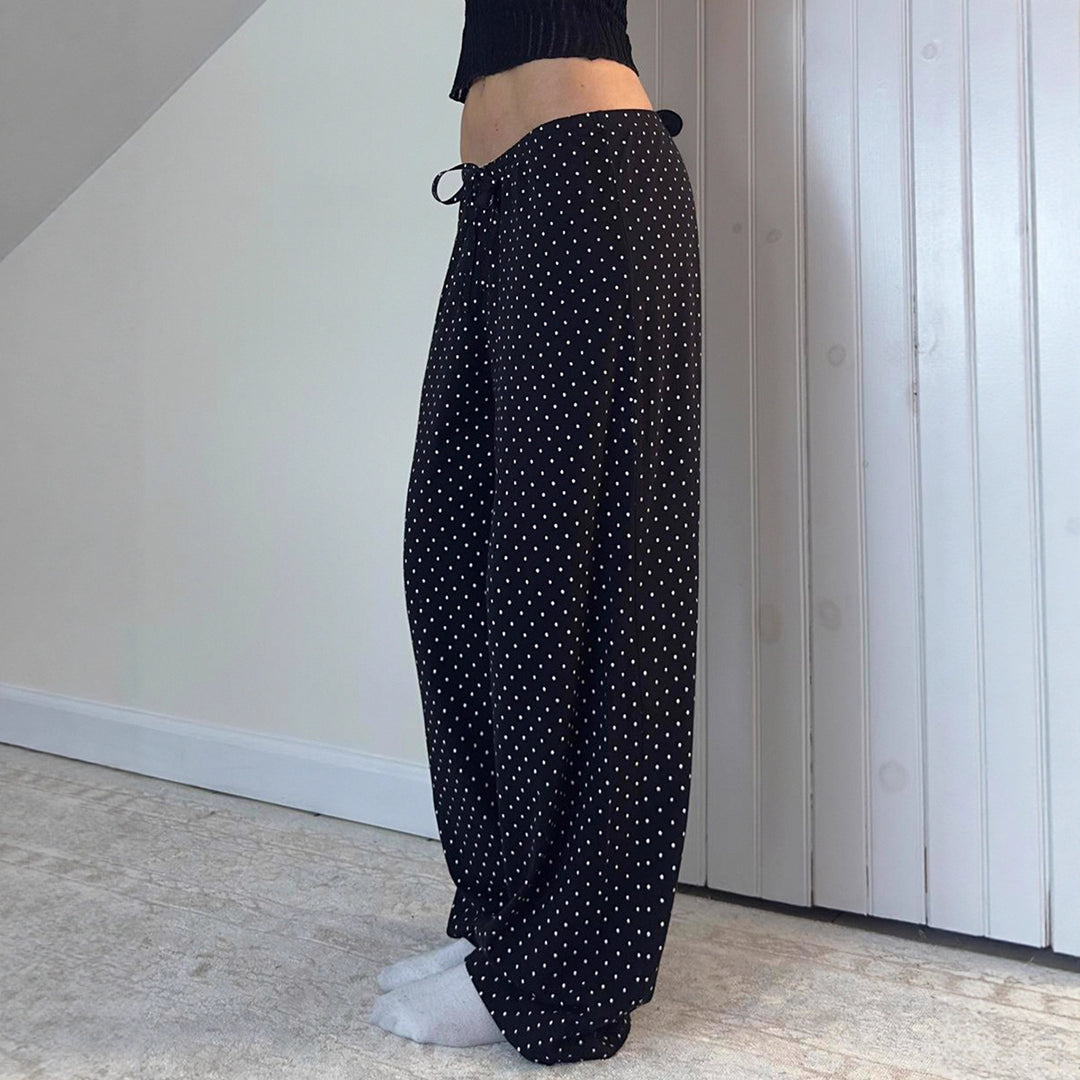 Damer casual fritidsbyxor med prickar Mirla-Eva Jonsson