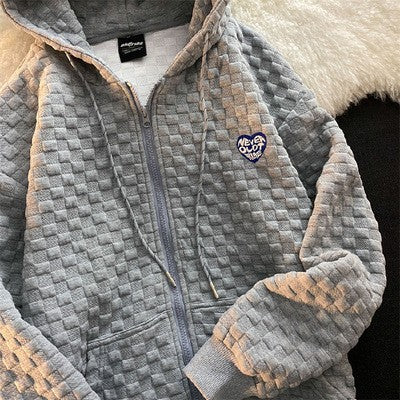 Damer casual jacka med texturerad yta Mirla-Eva Jonsson